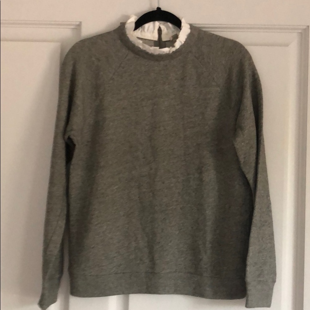 J. Crew Ruffle Neck Pullover